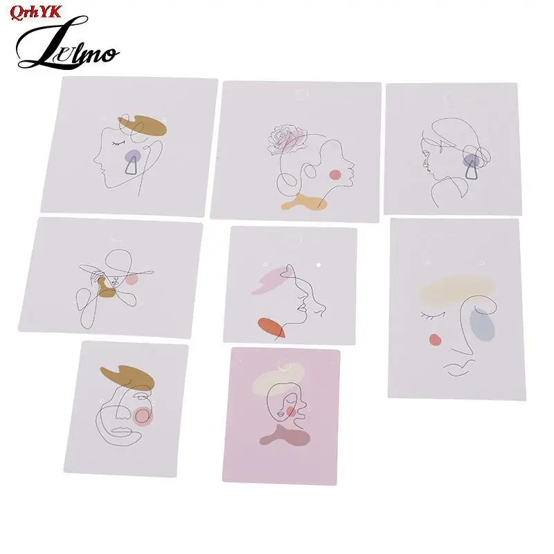 

50pcs Earring Display Card Necklace Holder Set For Packing Jewelry Organizer Ear Studs Earrings And Jewelry Display Supplies