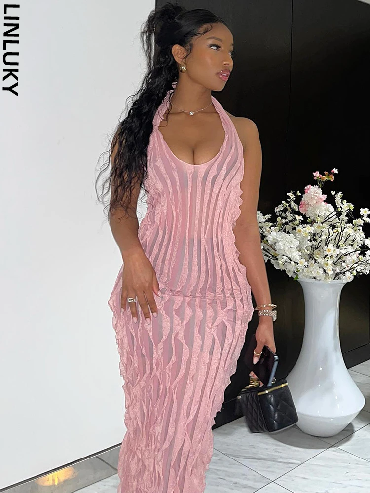 

Женское платье с открытой спиной и глубоким V-образным вырезом