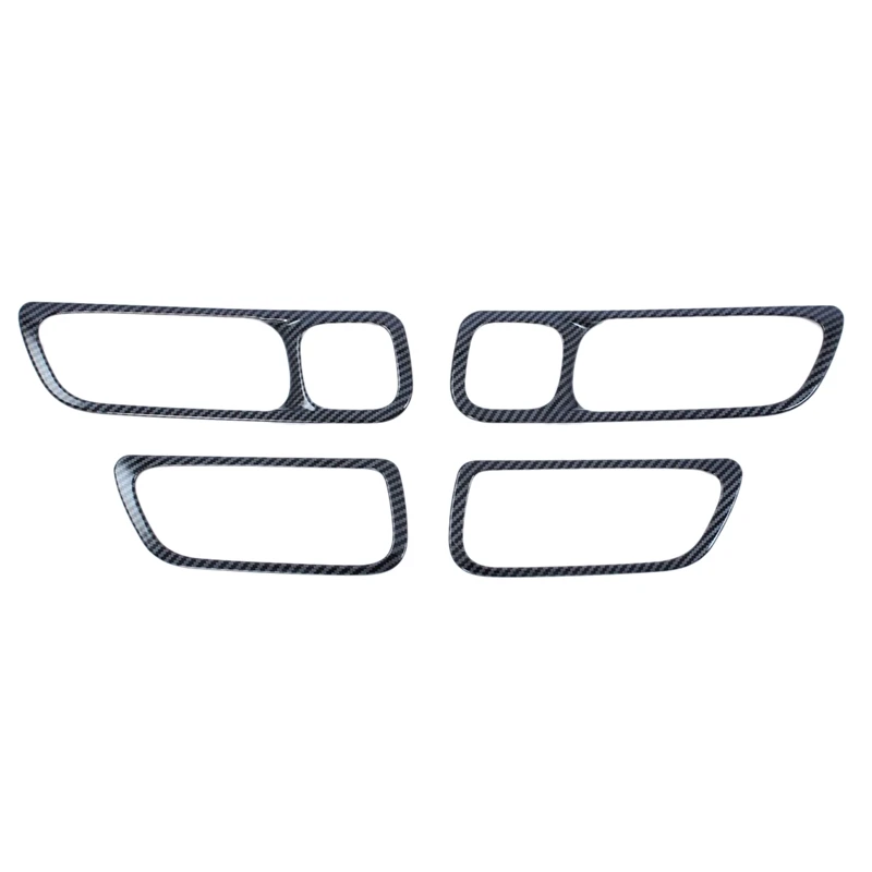 

Аксессуары для салона автомобиля, внутренняя дверная ручка из углеродного волокна АБС, рамка для ручки автомобиля, Накладка для ведущего ид...