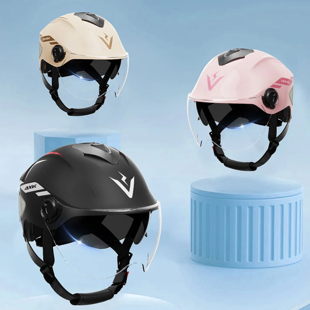 Мотоциклетный шлем с открытым лицом защита для глаз двойные линзы вентиляция и