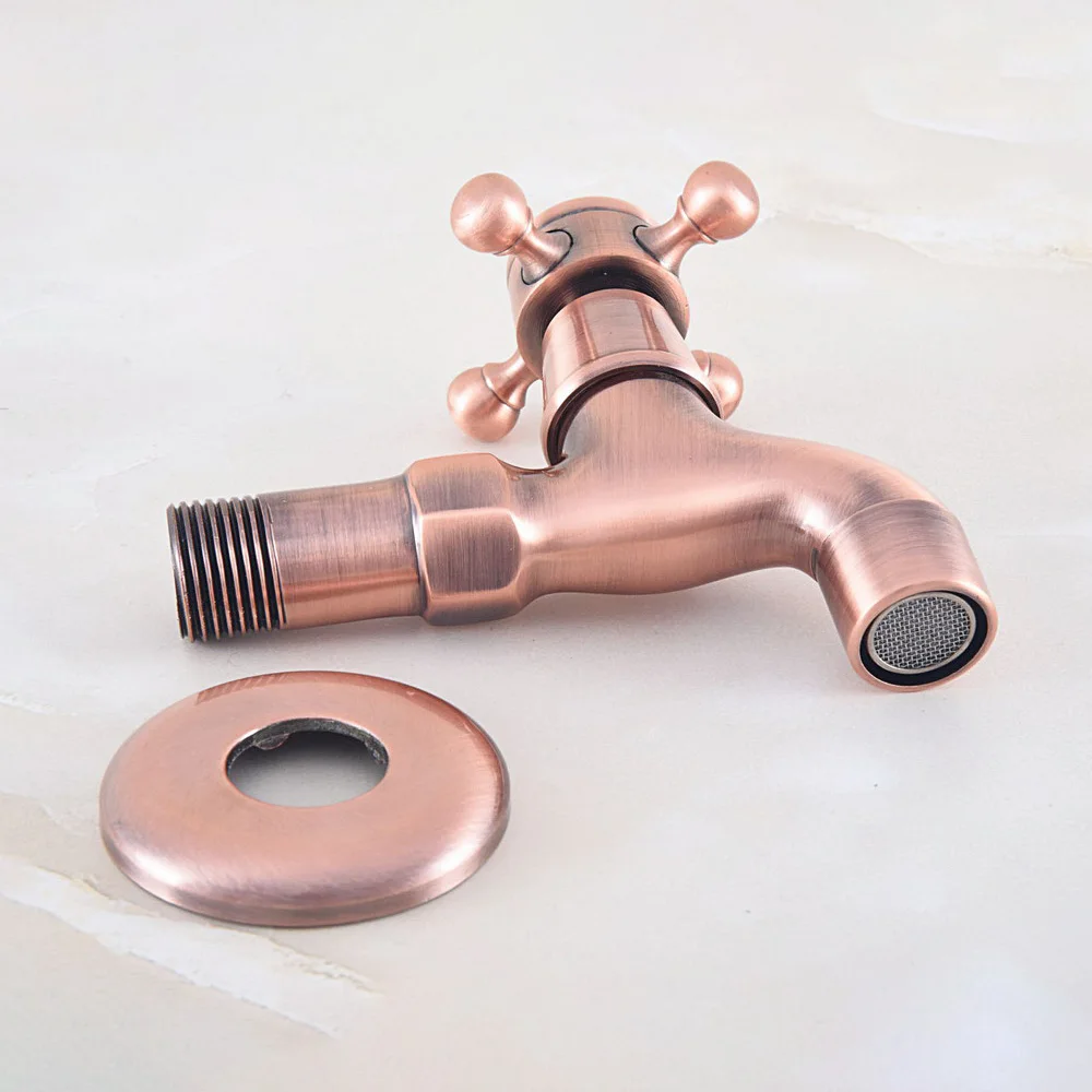 Настенный смеситель с крестовой ручкой старинный кран для раковины и бассейна