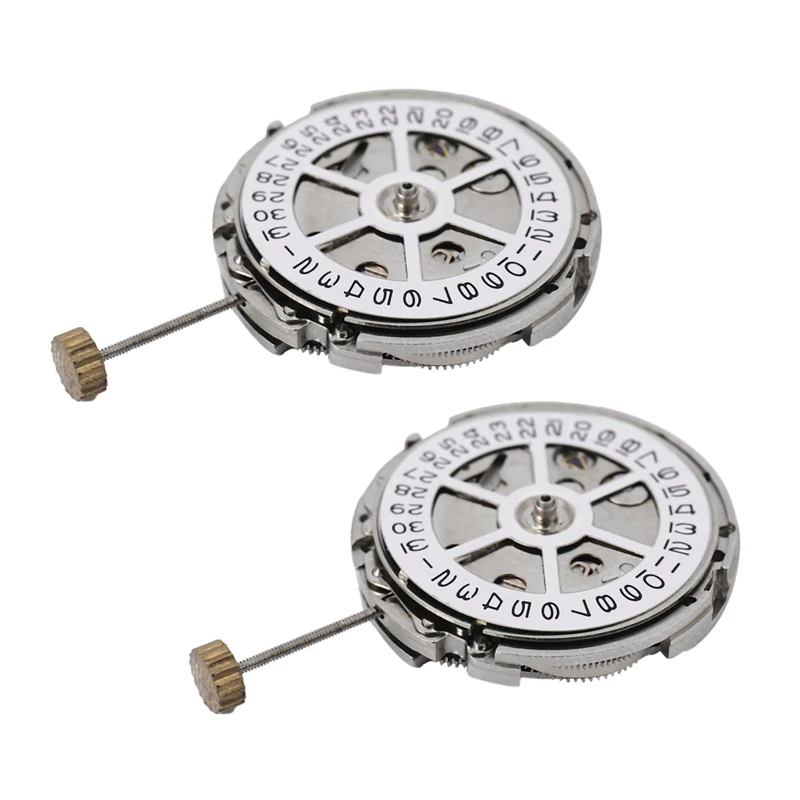 

Часы с автоматическим механическим механизмом, 2 шт, с одиночным календарем 8215, с большим стеклом и календарем