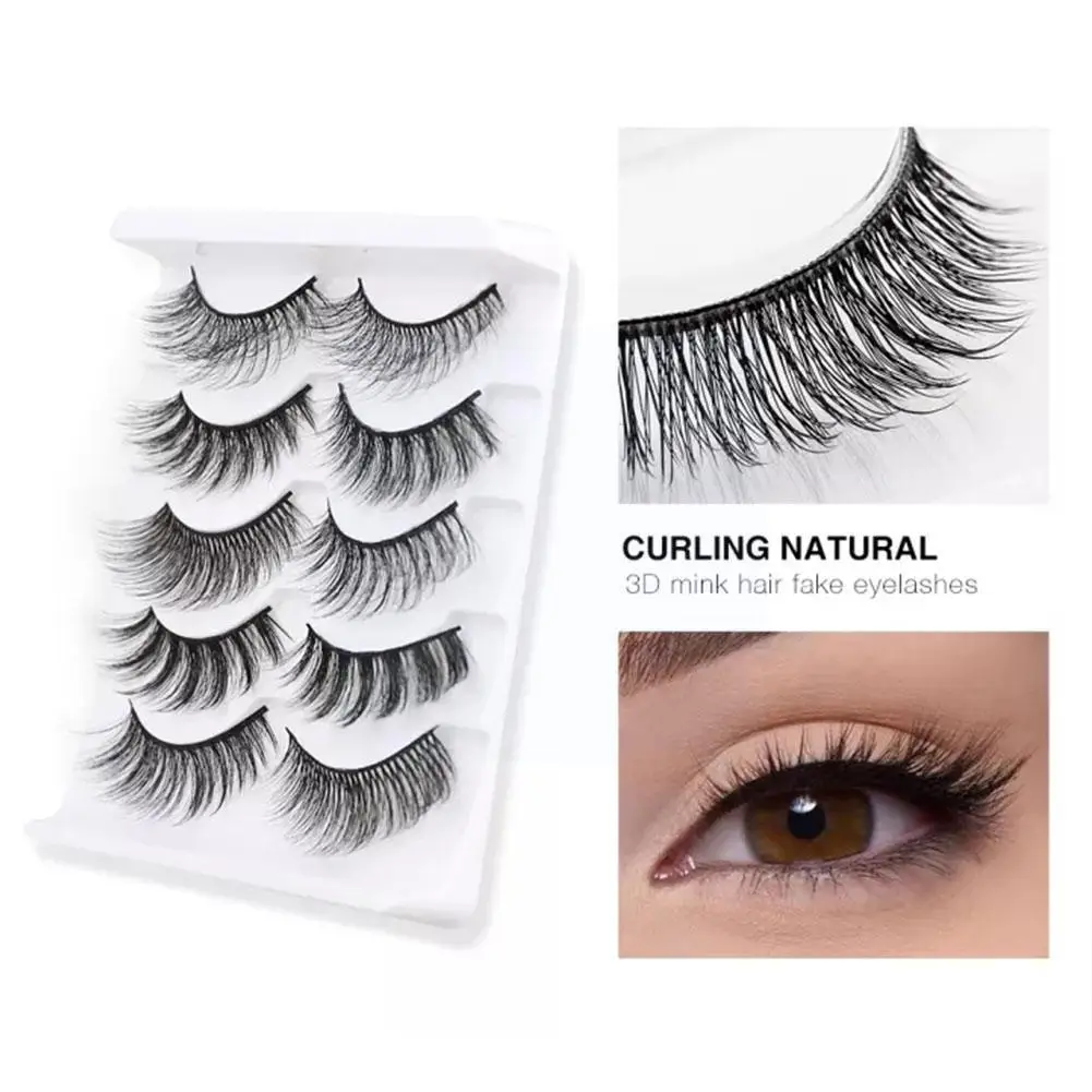 

5 пар, длинные густые накладные ресницы