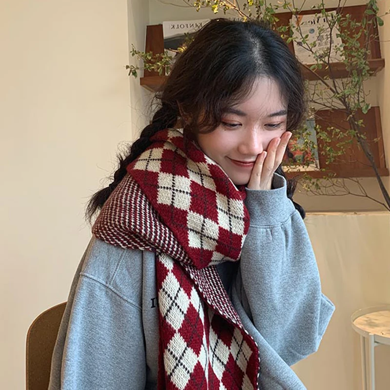 

Плоский шарф для зимы, шарф для женщин, шарф в стиле ретро, винтажная рубашка,