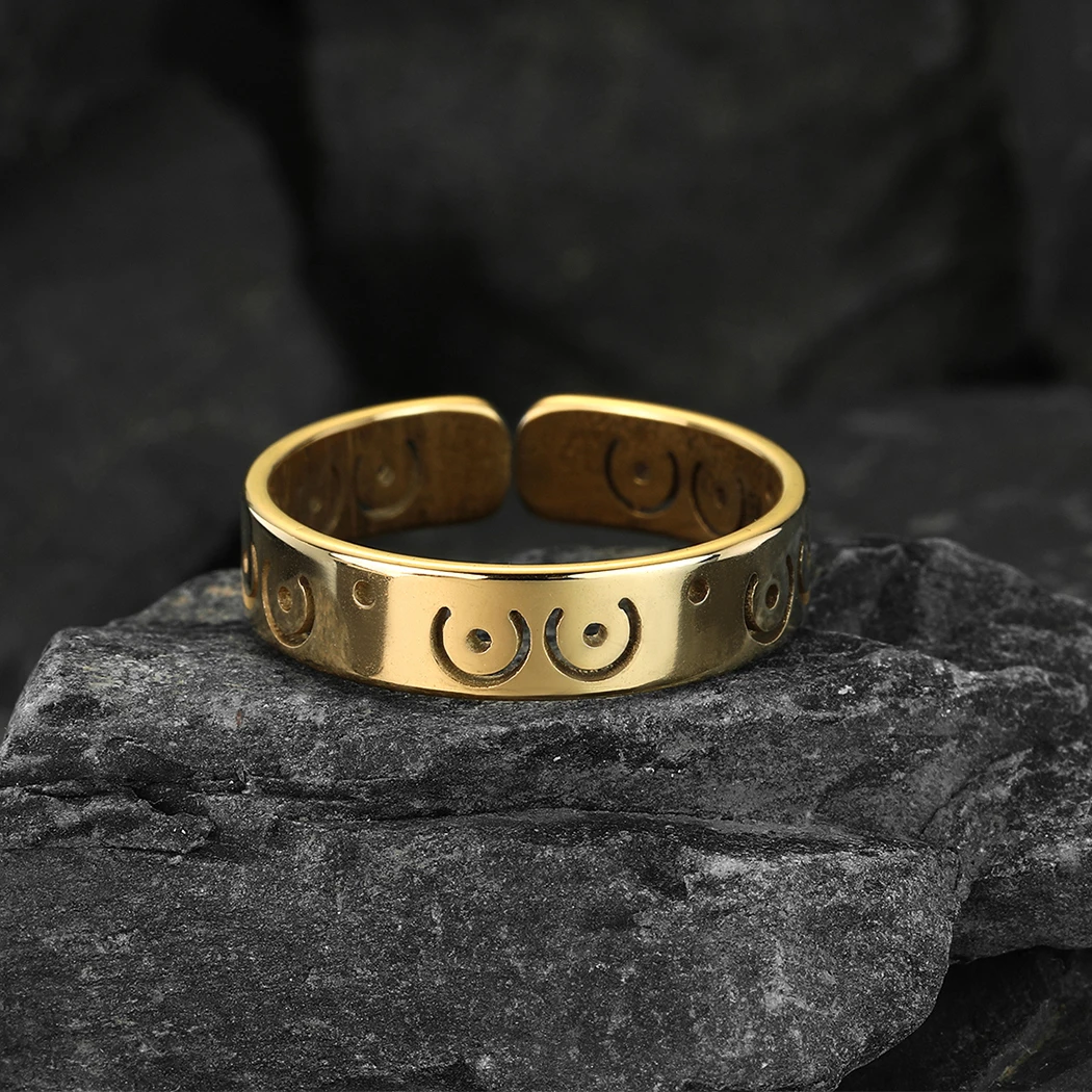 Kinitial April ручная работа из нержавеющей стали кольцо с изображением Знака Доллара-«Boobies»-регулируемое, вокальное кольцо, я делаю обручальные кольца новые да подарки