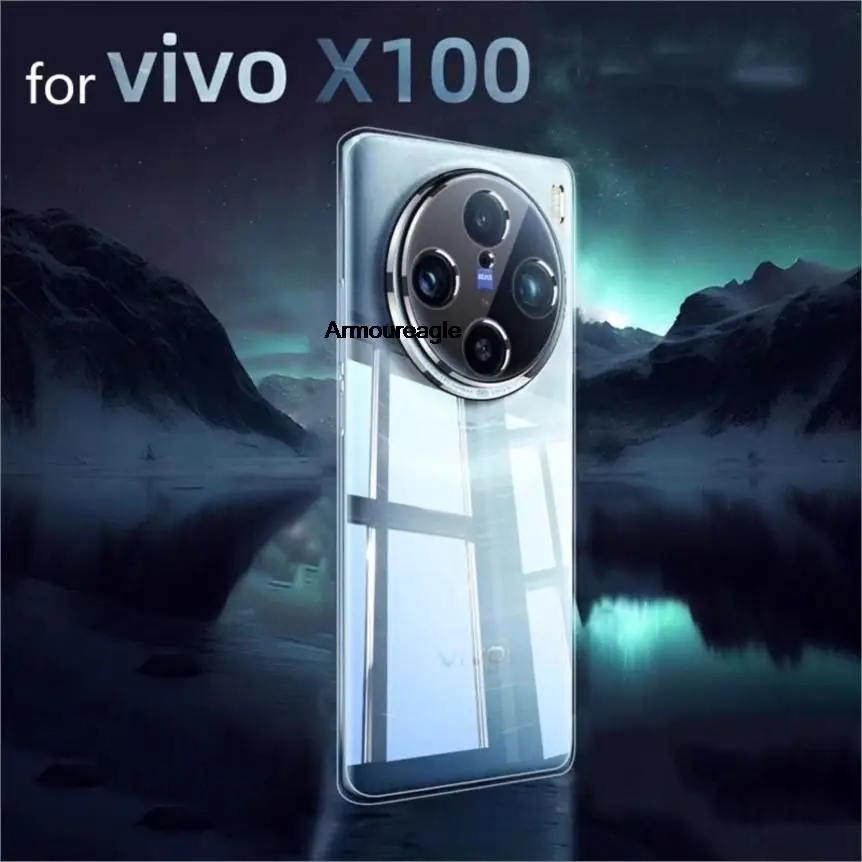 Прозрачная Ультрамягкая задняя крышка телефона для vivo X100 чехол Pro из ТПУ и