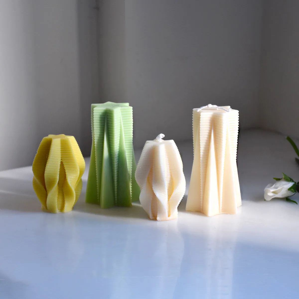 

Swirl Spirals Candle Epoxy Resin Forms for Figures Silicone Mold DIY Make Candles Yourself Accessories