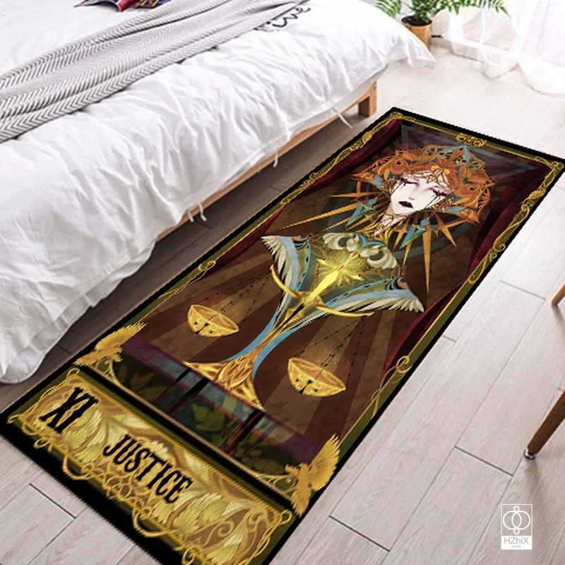 

Witch Tarot Card Rug Western Witch Style Carpet Welcome Entrance Doormats Floor Mats Living Room Home Corridor Bedroom Decor