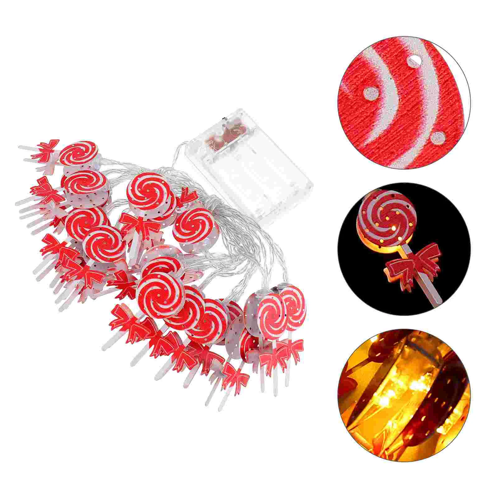 

Candy String Lights Lollipop Christmas String Candy Decorative Lights for Christmas, Day, Birthday Party