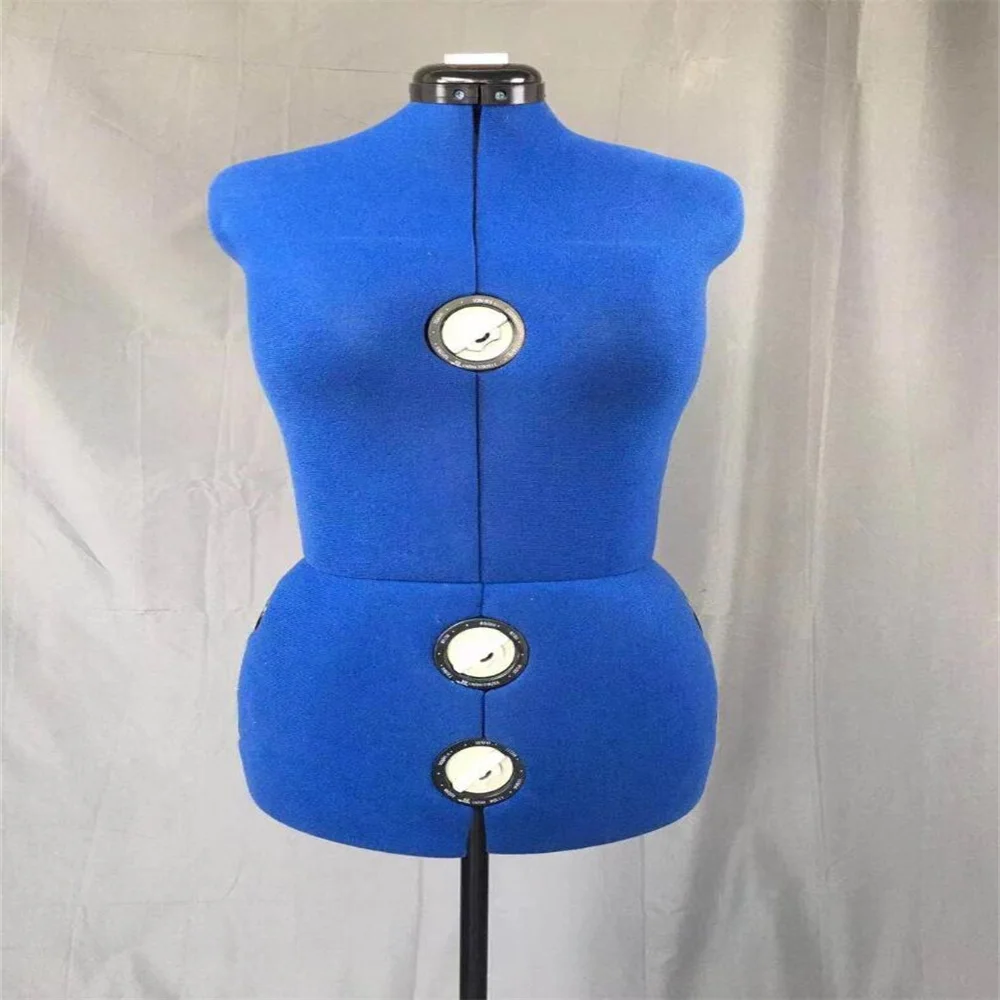 

2023 Full Sewing Female Cloth Art Mannequin For Tailor Body Design Bust Dress Form Stand Metal Base Adjustable Display E218