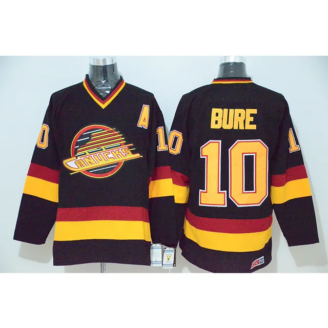 

VANCOUVER #10 PAVEL BURE CANUCKS MEN'S Hockey Jersey Embroidery Stitched Customize any number and name