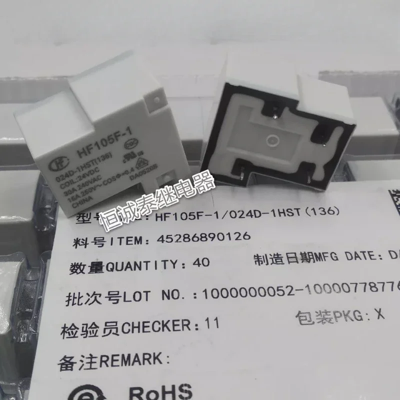 (Абсолютно новое) 1 шт./лот 100% оригинальное реле: Φ 024d-1х 30A 24В постоянного тока 4