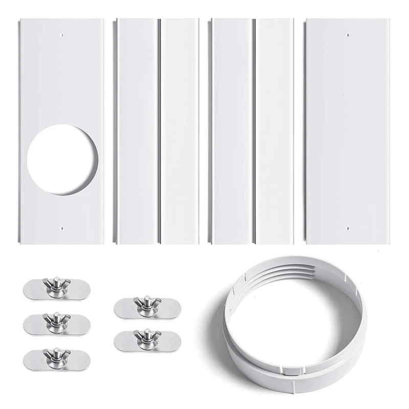 

Портативный оконный комплект кондиционера с соединителем, регулируемое оконное уплотнение для блока переменного тока, комплект раздвижно...