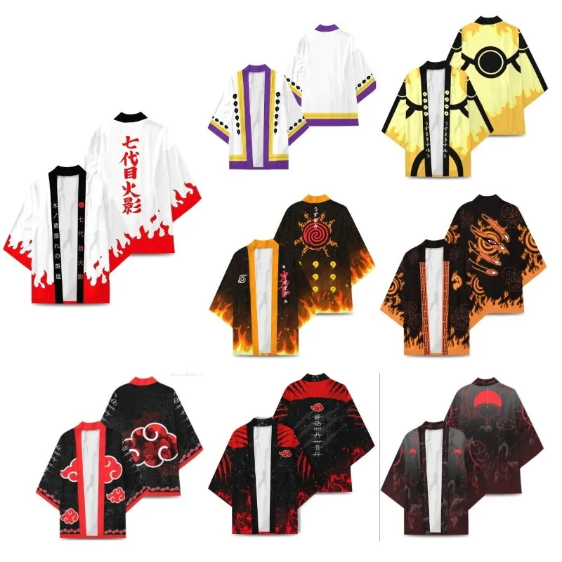 

Кимоно из аниме «Наруто» с изображением героев мультфильмов