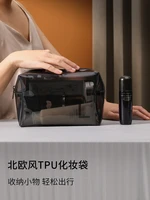 transparent makeup bag cosmetic organizer lipstic portable travel storage case waterproof women tolietry bag female make up case