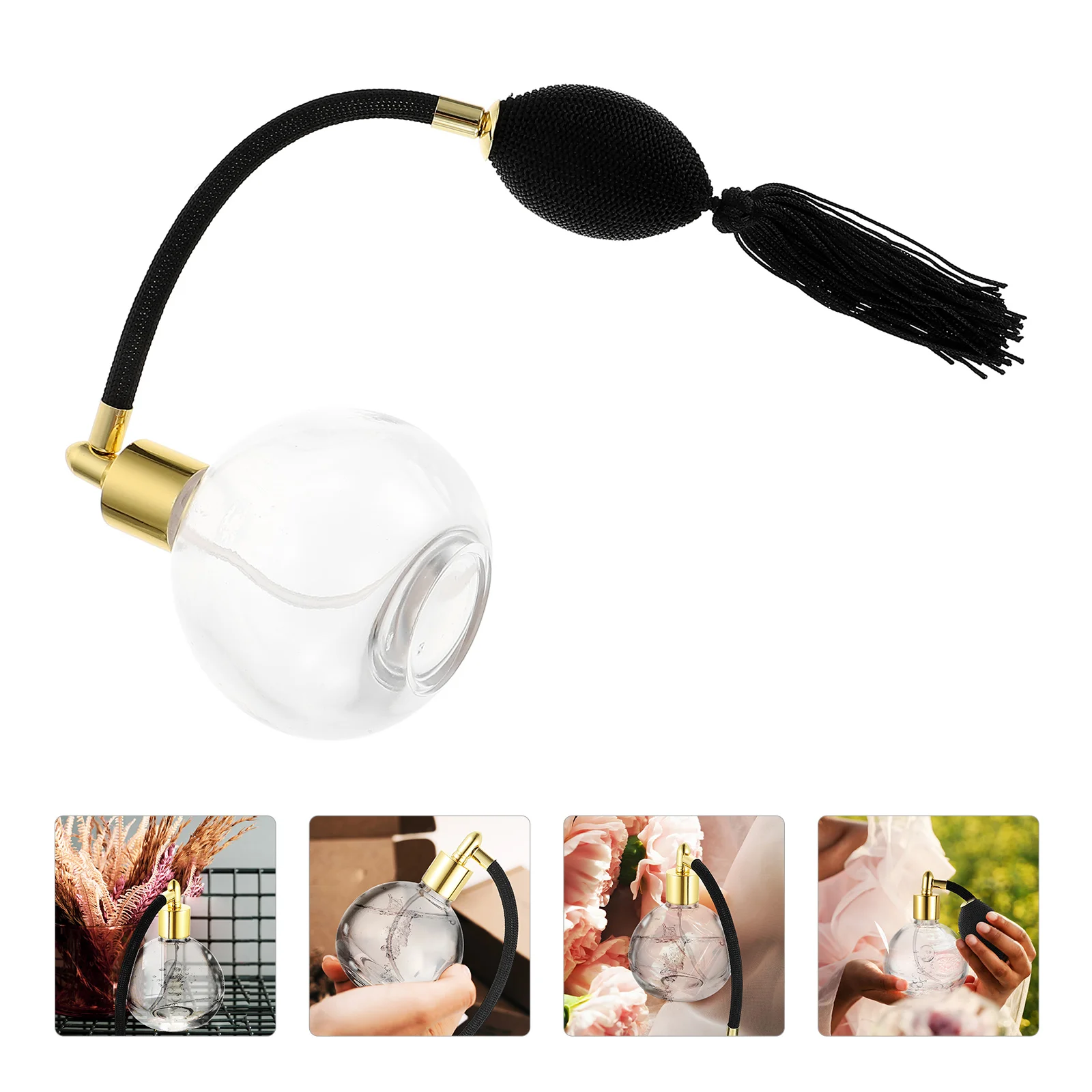 

Bottle Spray Bottles Sprayer Travel Empty Container Vintage Essential Refillable Tassels Decorative Fragrance Oilscrystal Mini