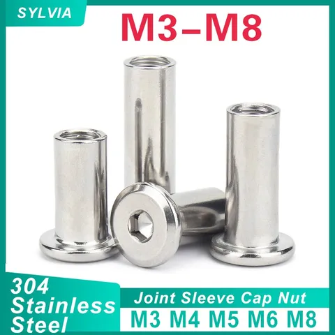 Нержавеющая сталь 304 шестигранные гайки M3 M4 M5 M6 M8