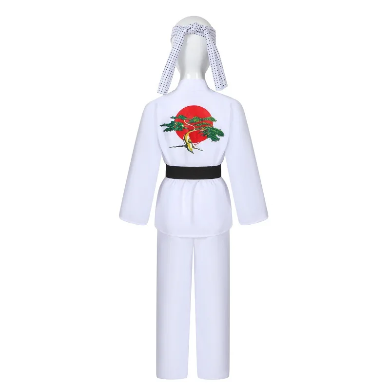 Фото Аниме игра KOF косплей костюм Cobra Kai Val Armorr каратэ униформа тхэквондо одежда для детей мужской гладиатор костюм для ролевых игр №4