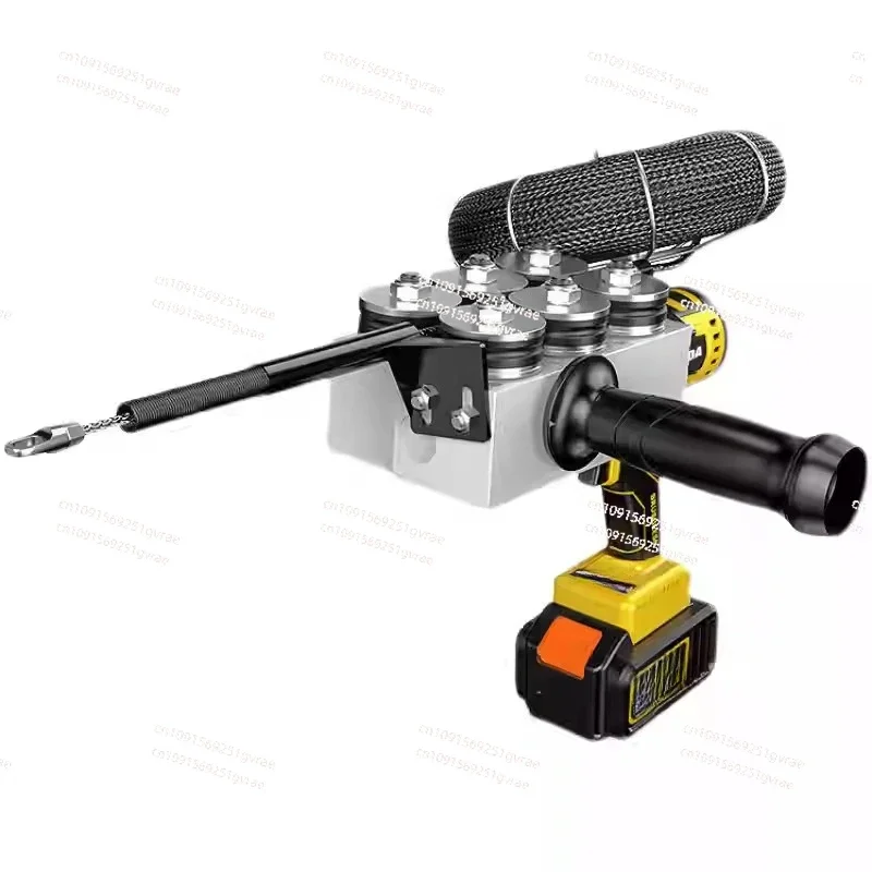 Máquina roscado batería litio 40 м/мин кабель acero electricista automático herramientas экстраción alambre oculto