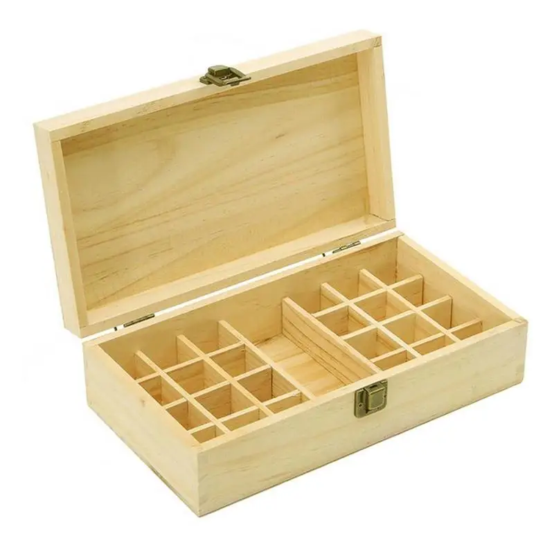 

Essential Oil Storage Wooden Box 25 Compartment Storage Box 15ML 241 Compartment Essential Oil Display Box Nail Polish Storage