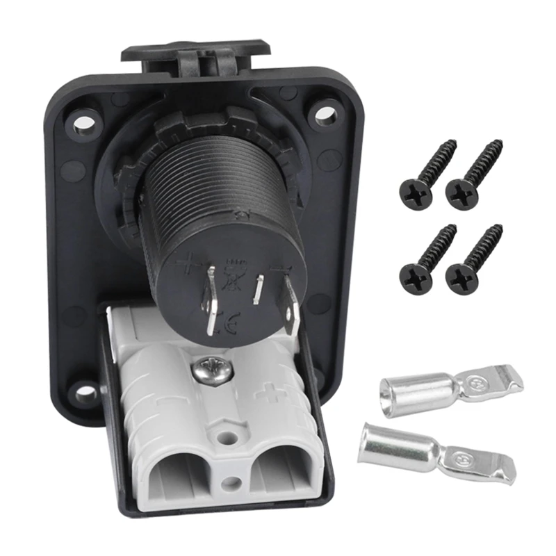 

Flush Mount Anderson Plug 12/24V Cigarette Socket for Caravan Camper RV 918B