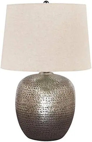 

24.5" Metal Accent Table Lamp, Beige, Copper, Blue & Bronze Mushroom night light Mushroom Desk lamps Ceiling lights Lampara led