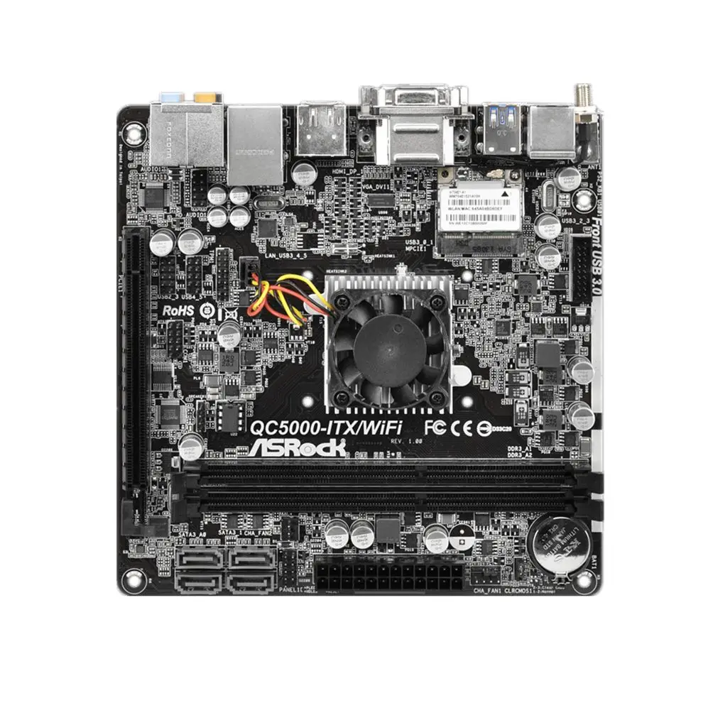 

ASRock QC5000-ITX/WiFi Motherboard AMD FT3 Kabini A4-5000 Quad Core APU DDR3 16GB USB3.1 Mini-ITX Integrated AMD Radeon HD 8330