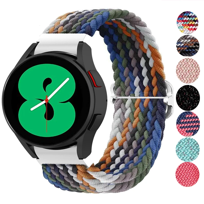 

Ремешок плетеный нейлоновый для Samsung Galaxy Watch 5 Pro 45 мм 4 Classic 46 мм 42 мм