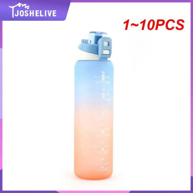 

Портативная бутылка для воды, 1-10 шт., чашки для воды, мотивирующая Спортивная бутылка для воды с менее герметичной чашкой для спорта на открытом воздухе