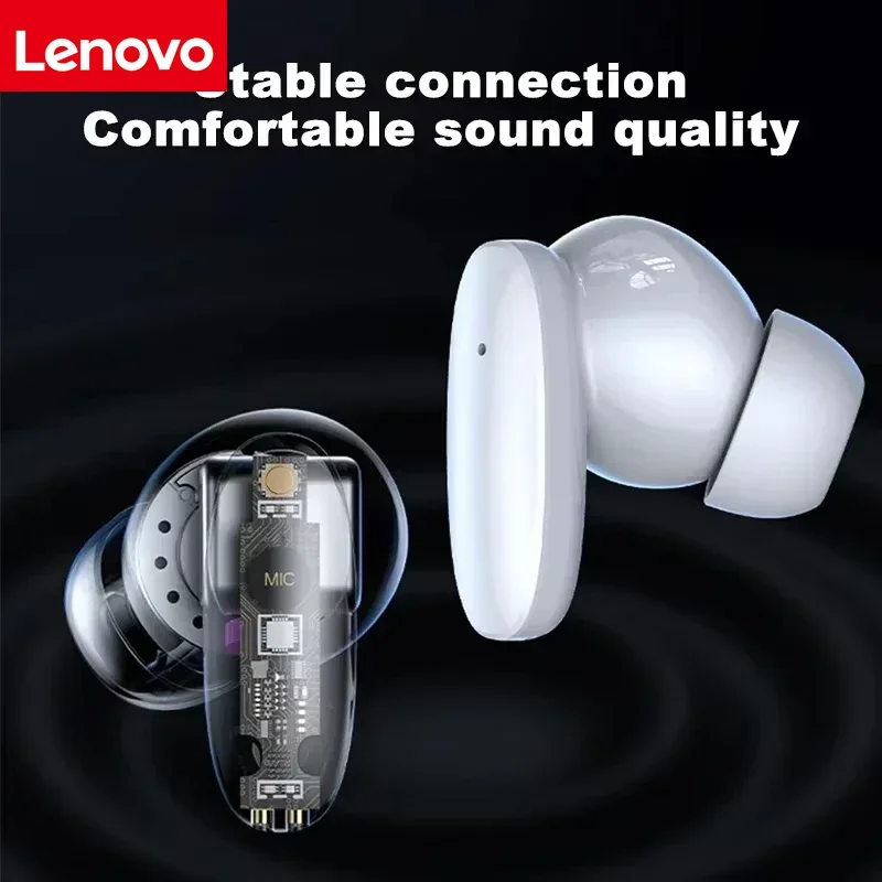 Фото НОВЫЕ Bluetooth-наушники Lenovo для ноутбуков и компьютеров, легкие наушники, совместимые со смартфонами, для занятий спортом №5