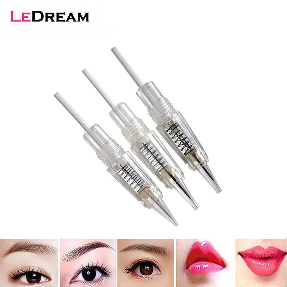 

30/50/100pcs 8mm Screw Tatu Cartridges Needles For Microneedling Eyebrow Lips Permanent Makeup Tattoo Needl