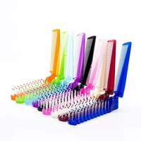 1pc foldable anti static hair combs portable travel hair comb detangling hair brush hair brushes massage comb hair styling tools