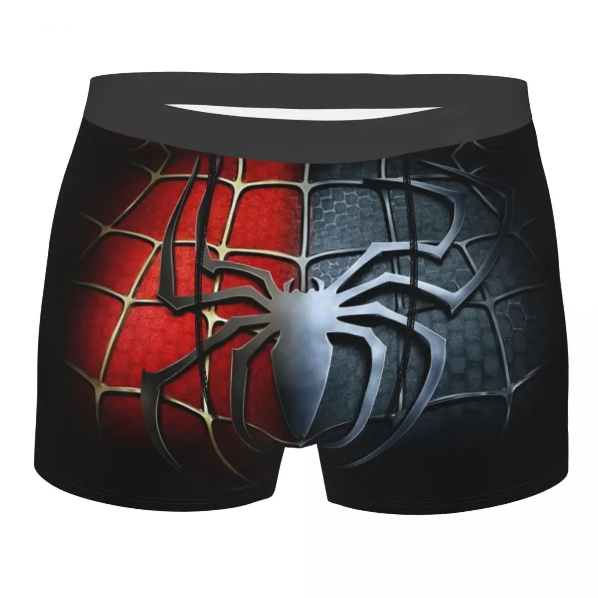 Классические мужские трусы-боксеры Red On Web с принтом на заказ