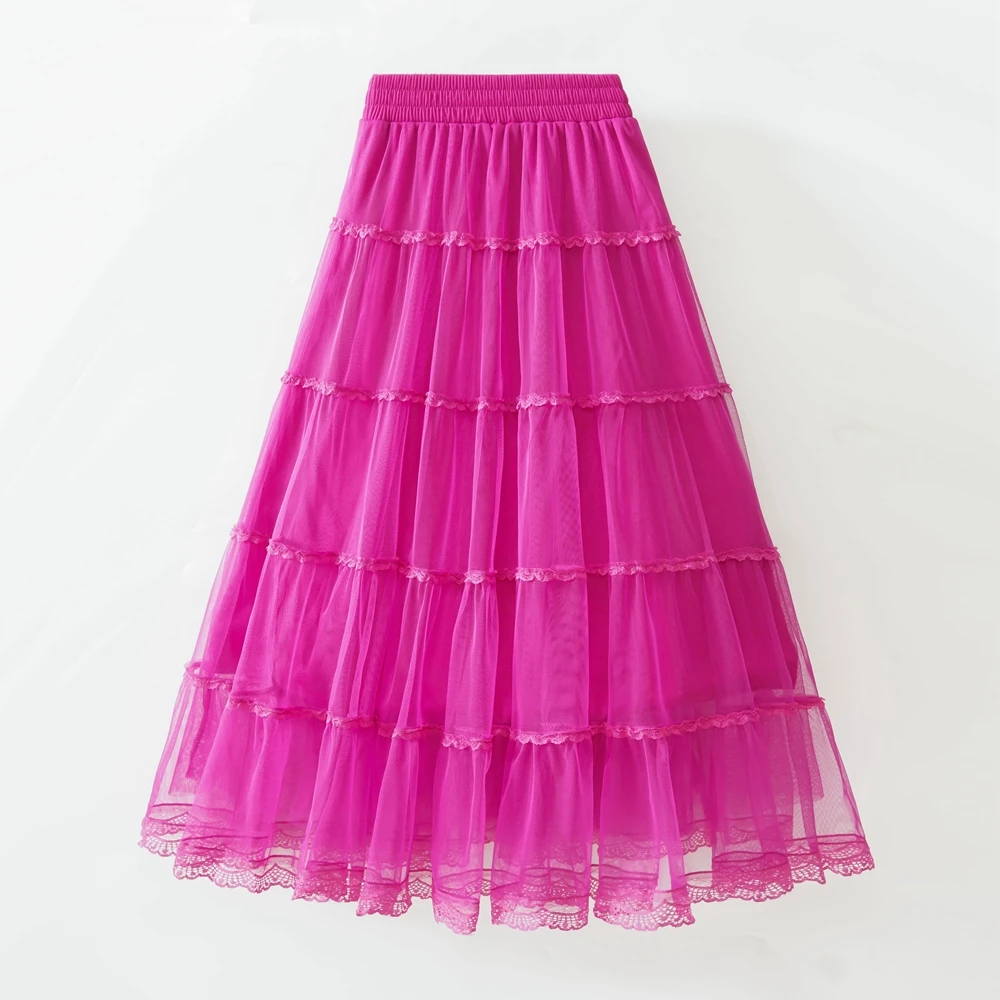 Женская винтажная длинная юбка Y2K Mexh