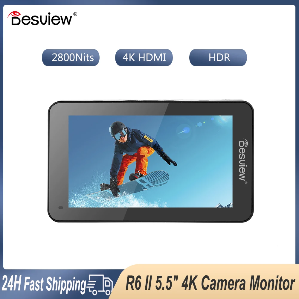 Besview R6 II 5,5 дюймов 4K полевой монитор HDMI IPS сенсорный экран FHD 3D LUT HDR дисплей для цифровой зеркальной камеры видеомонитор