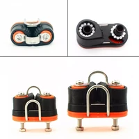 1pc double row kayak ball bearing cam cleat pilates equipment marine boat fast entry rope wire clamp fairlead sailboat yacht