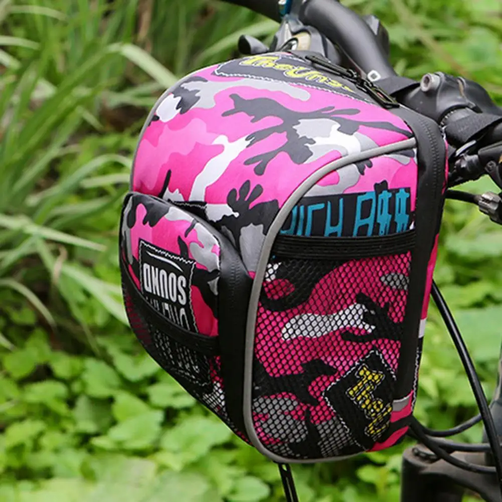 

Портативная водонепроницаемая сумка на руль для горного велосипеда, удобная в использовании длительный срок службы, компактная сумка на руль