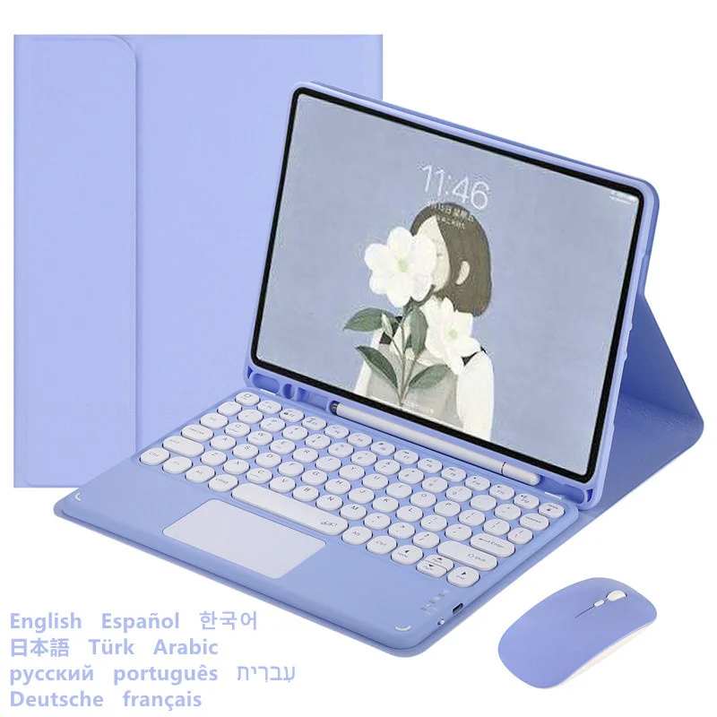 

For Samsung Galaxy Tab S7 Plus FE Keyboard Case Touchpad for + SM-T870 SM-T970 SM-T730 Teclado Cover