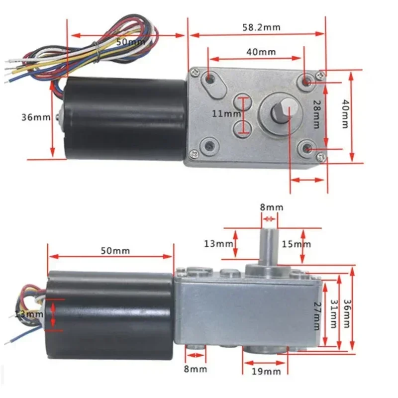 Бесщеточный электродвигатель постоянного тока с большим крутящим моментом 70 кг