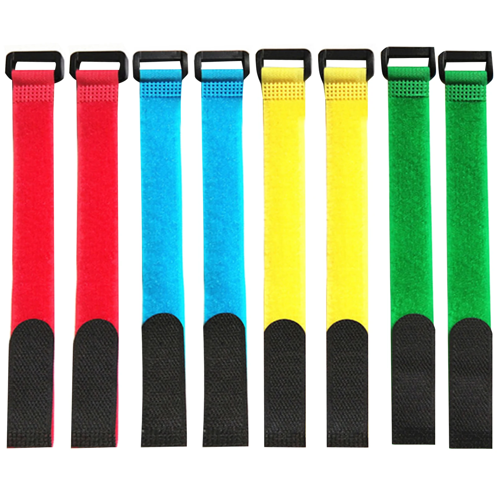 

8pcs/set 25cm Fishing Pole Strap Rod Holder Nylon Elastic Rubber Bands For Fishing Rods Assorted Colors Pesca Iscas Fish Tackle