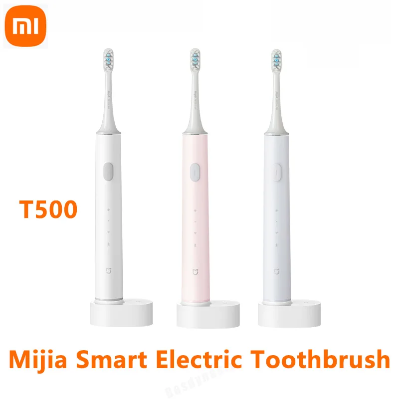 Оригинальная умная электрическая зубная щетка Xiaomi Mi Mijia T500 DuPont с мягкой щетиной, водонепроницаемость IPX7, беспроводная Индуктивная зарядка