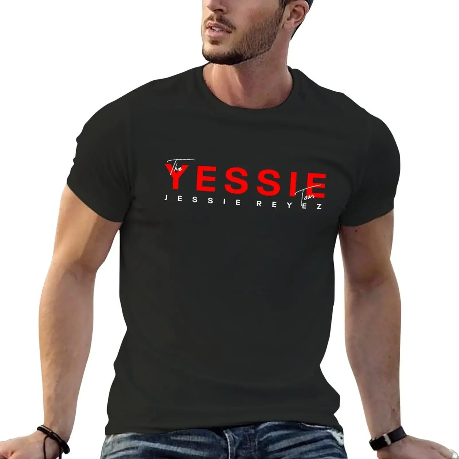 Футболка Jessie Reyez Merch Yessie The Tour летняя одежда с графикой дешевые мужские хлопковые