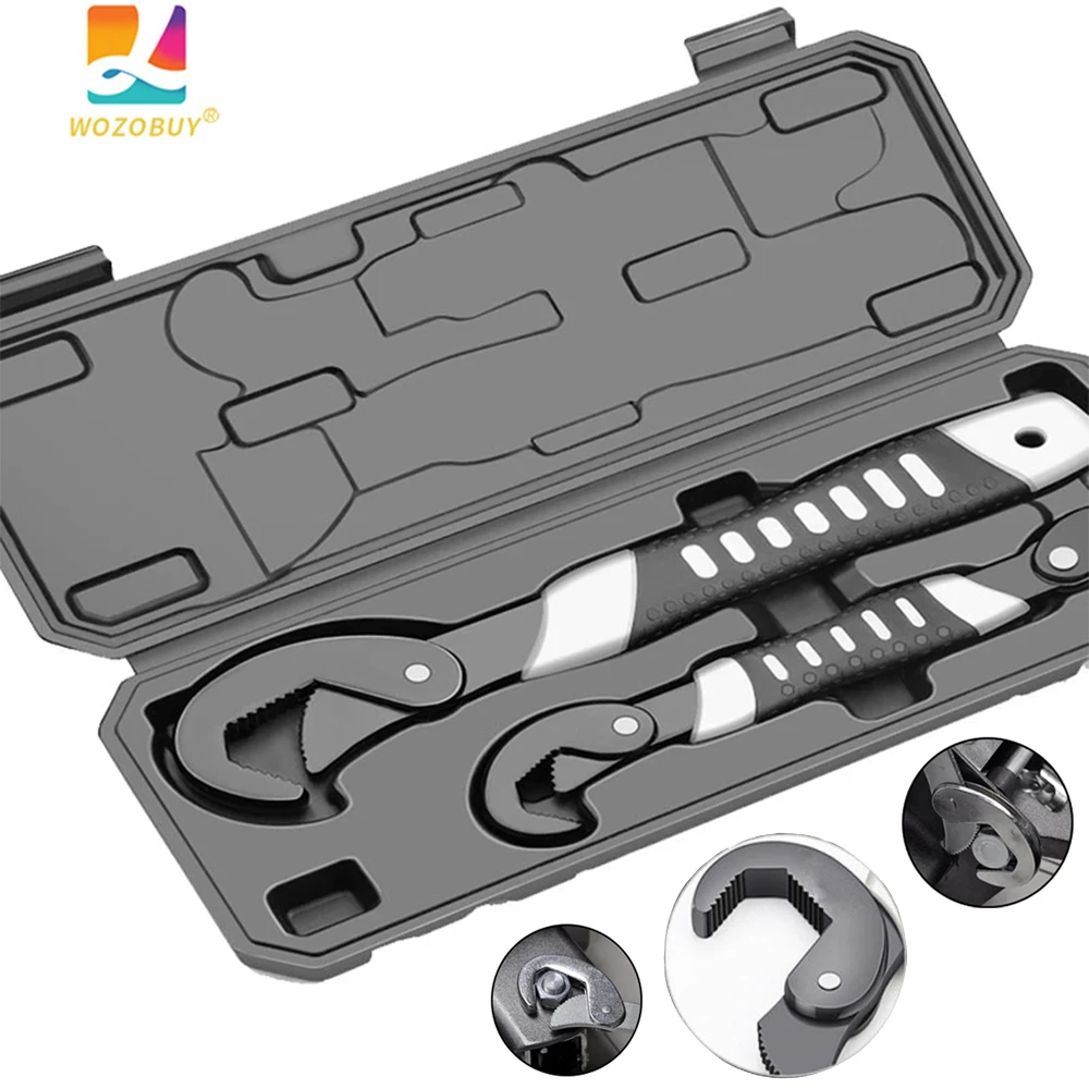 

WOZOBUY Universal Wrench Hand Tool Set Pipe Wrench Multitool Car Repair Tool Wrenchs Ratchet Bicycle Mechanic Torque Key Wrench