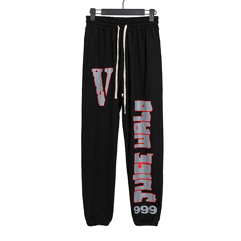 

VLONE Tide Brand New High Street Tide Brand Letter Logo Print Drawstring Men's Women's Loose Sports Casual Drawstring Pants 5817