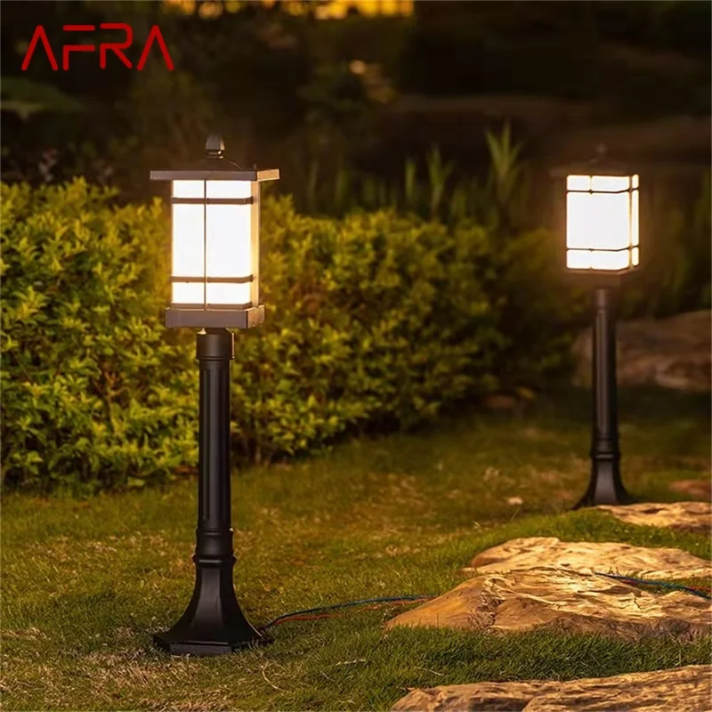 

Классическая уличная газонная лампа AFRA, фотолампа, водонепроницаемый Электрический дом для виллы, дорожек, сада