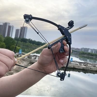 new mini composite bow archery short axis triangle bow powerful bow and arrow creative toys outdoor archery competitive shooting