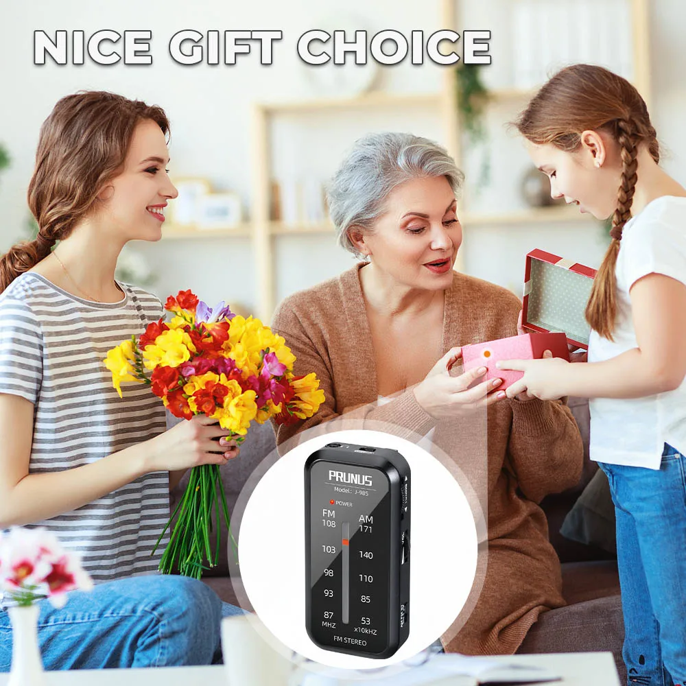 Портативный мини-радио Walkman AM FM стерео музыкальный плеер со встроенным динамиком