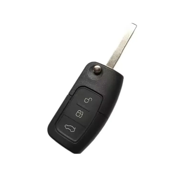 Фото Корпус для автомобильного ключа-брелока с 3 кнопками для Ford Fiesta, Focus 2, Ecosport, Kuga, Escape, C-Max, Ka, HU101 №4
