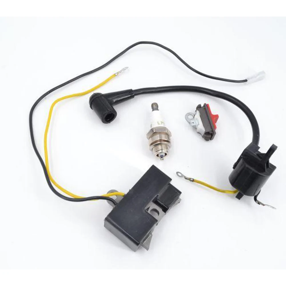 

2pcs Ignition Coil With 1*Spark Plug 1*switch Module Set For Chainsaw 61 162 266 630 670 Garden Power Equipment Accessories
