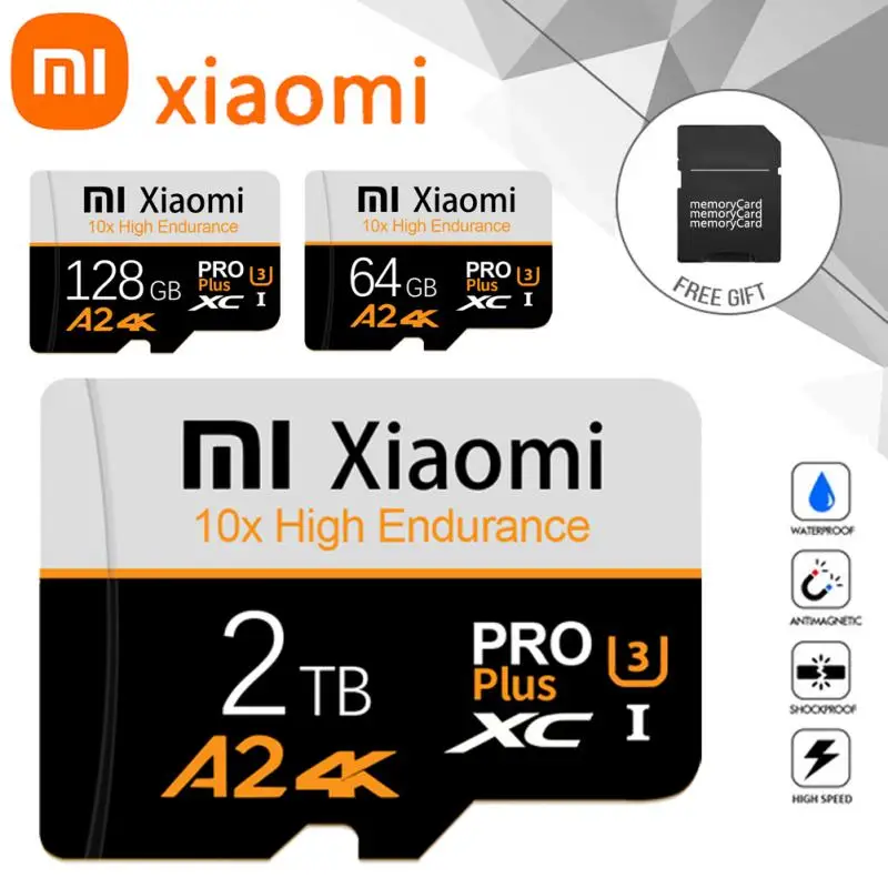 Высокоскоростная карта памяти Xiaomi 2TB 1TB 256 ГБ 512 Flash SD 1 ТБ Class 10 Микрокарта 128 TF-карта